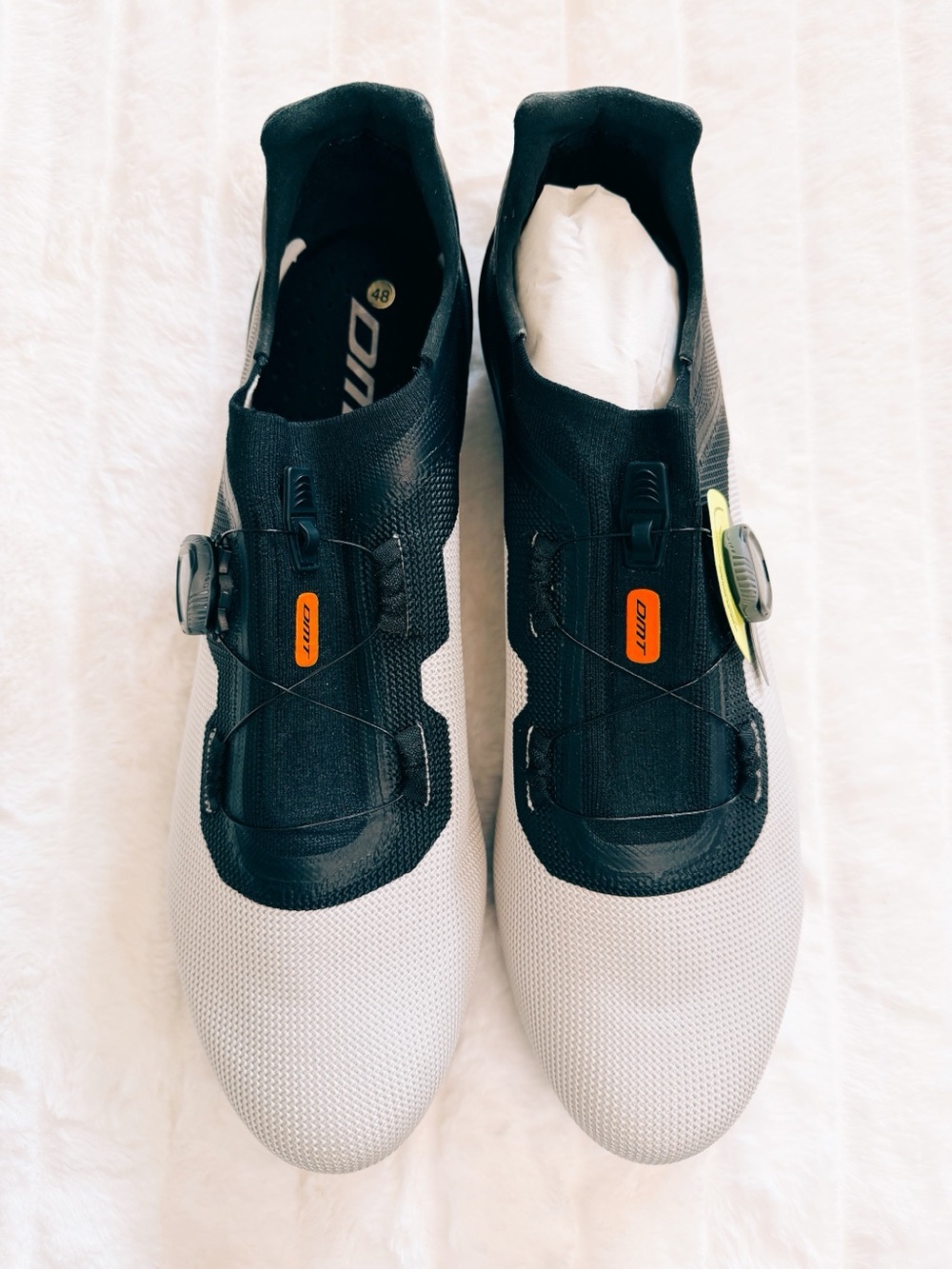 DMT KR4 Road Cycling Shoes White Black BOA Size 48 NWT